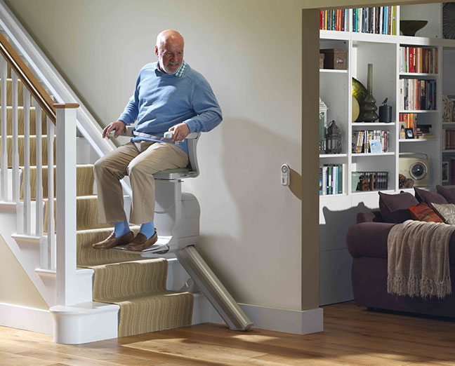 Stannah traplift voor rechte trappen