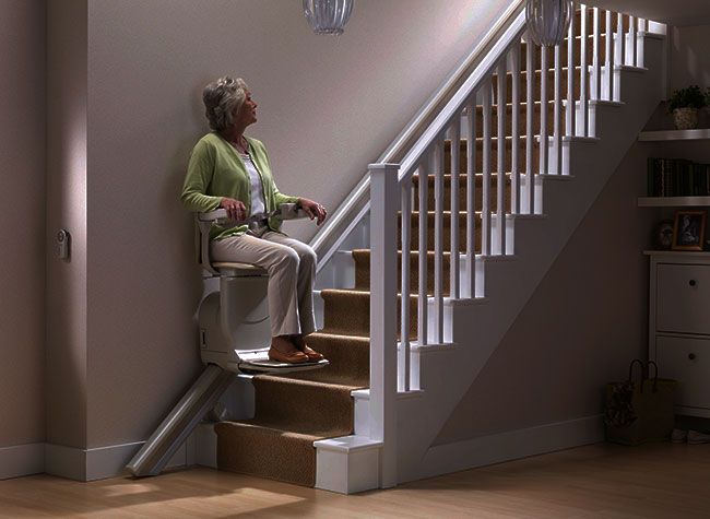 Uw traplift blijft doorrijden zelfs bij een stroomuitval