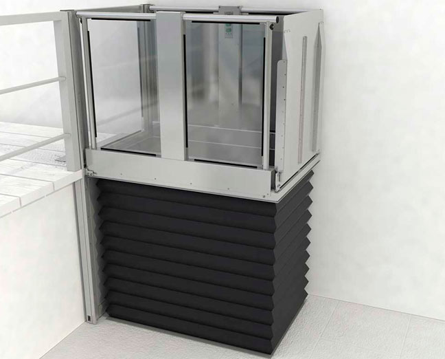 Stannah verticale platformlift voor rolstoel